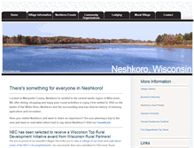 Tablet Screenshot of neshkorowisconsin.com